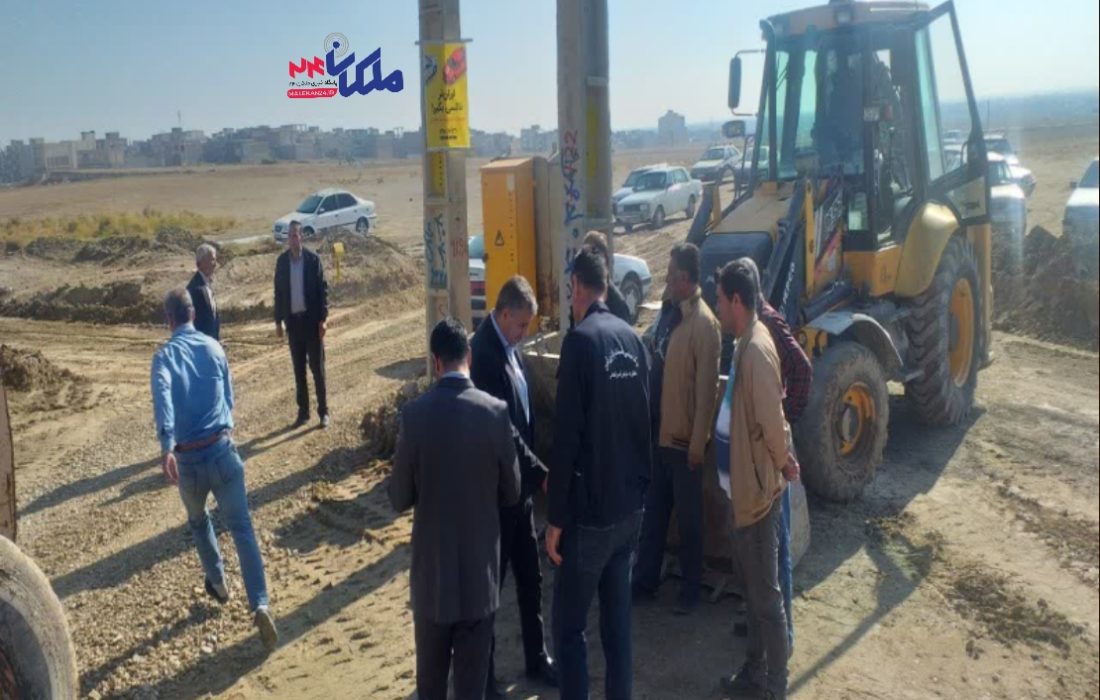 بازدید میدانی فرماندار ملکان از روند عملیات اجرایی جاده مبارکشهر