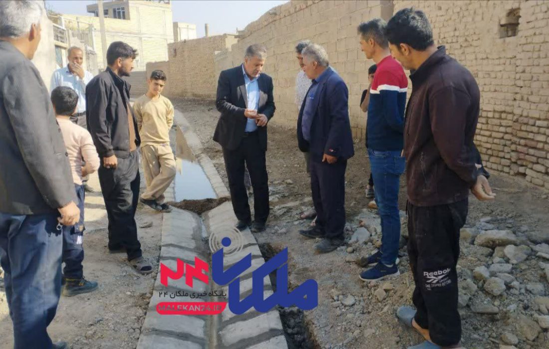 تأکید فرماندار ملکان بر رعایت استانداردهای فنی در جدول‌گذاری و عقب‌کشی معابر روستای قره چال
