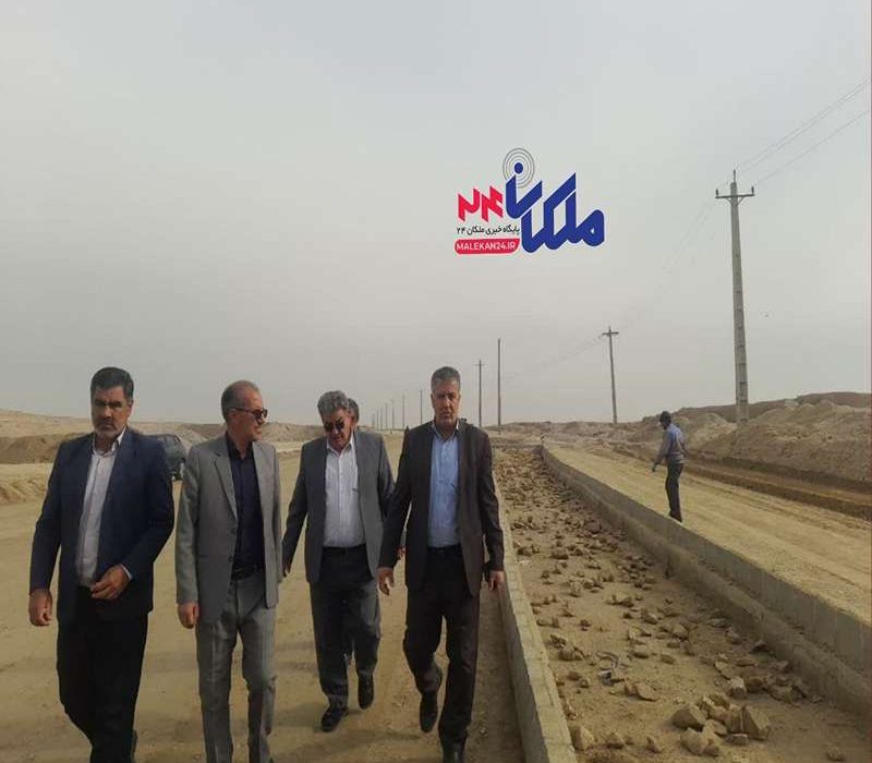 بازدید فرماندار ملکان از پروژه زیرسازی و آماده‌سازی مسیر مبارکشهر به ملکان با تأکید بر تسریع اجرای آسفالت
