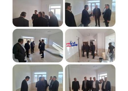 بازدید فرماندار ملکان از مدرسه خیرساز در روستای امیر غایب