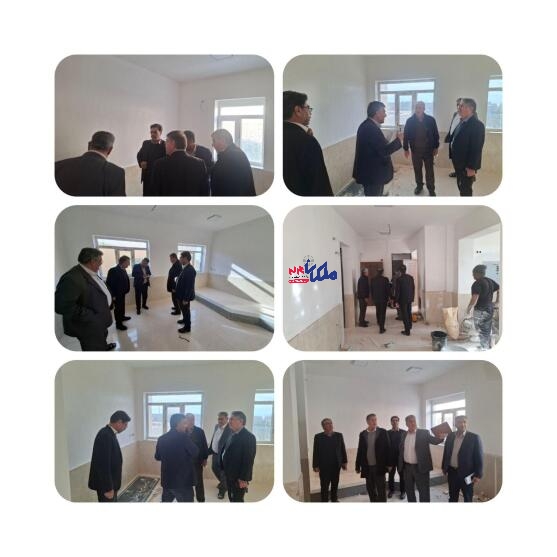 بازدید فرماندار ملکان از مدرسه خیرساز در روستای امیر غایب