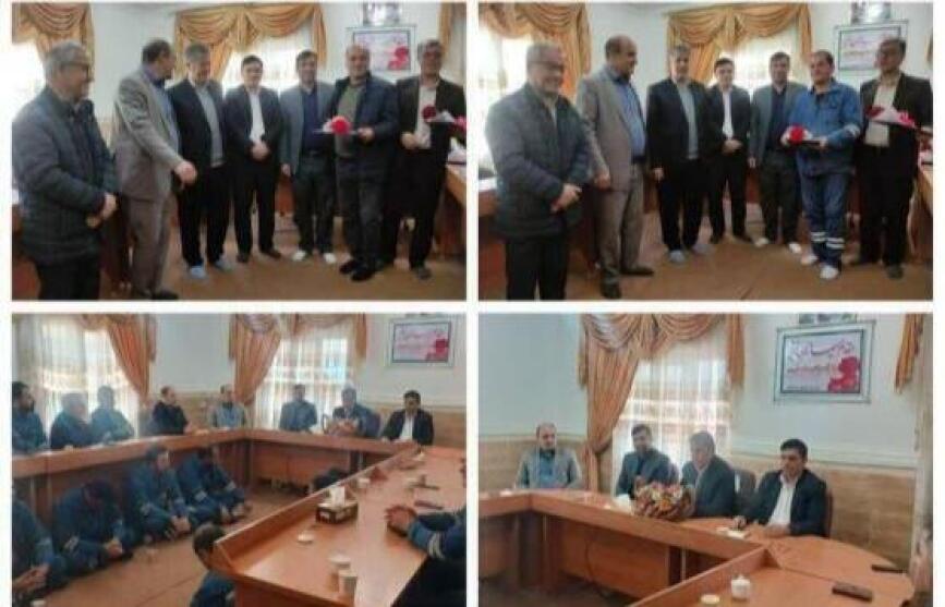 تجلیل از سیمبان‌های اداره توزیع برق شهرستان ملکان