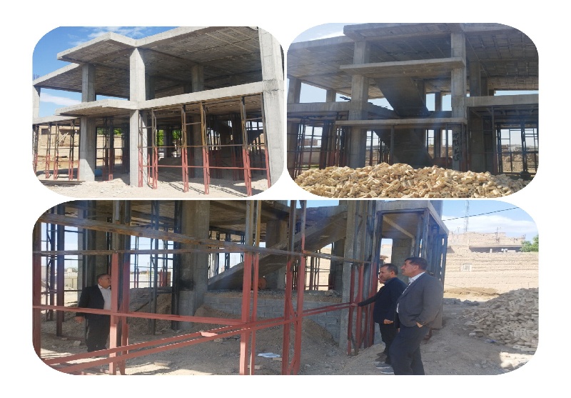 بازدید مدیر آموزش و پرورش ملکان از روند احداث مدرسه ۶ کلاسه روستای آروق